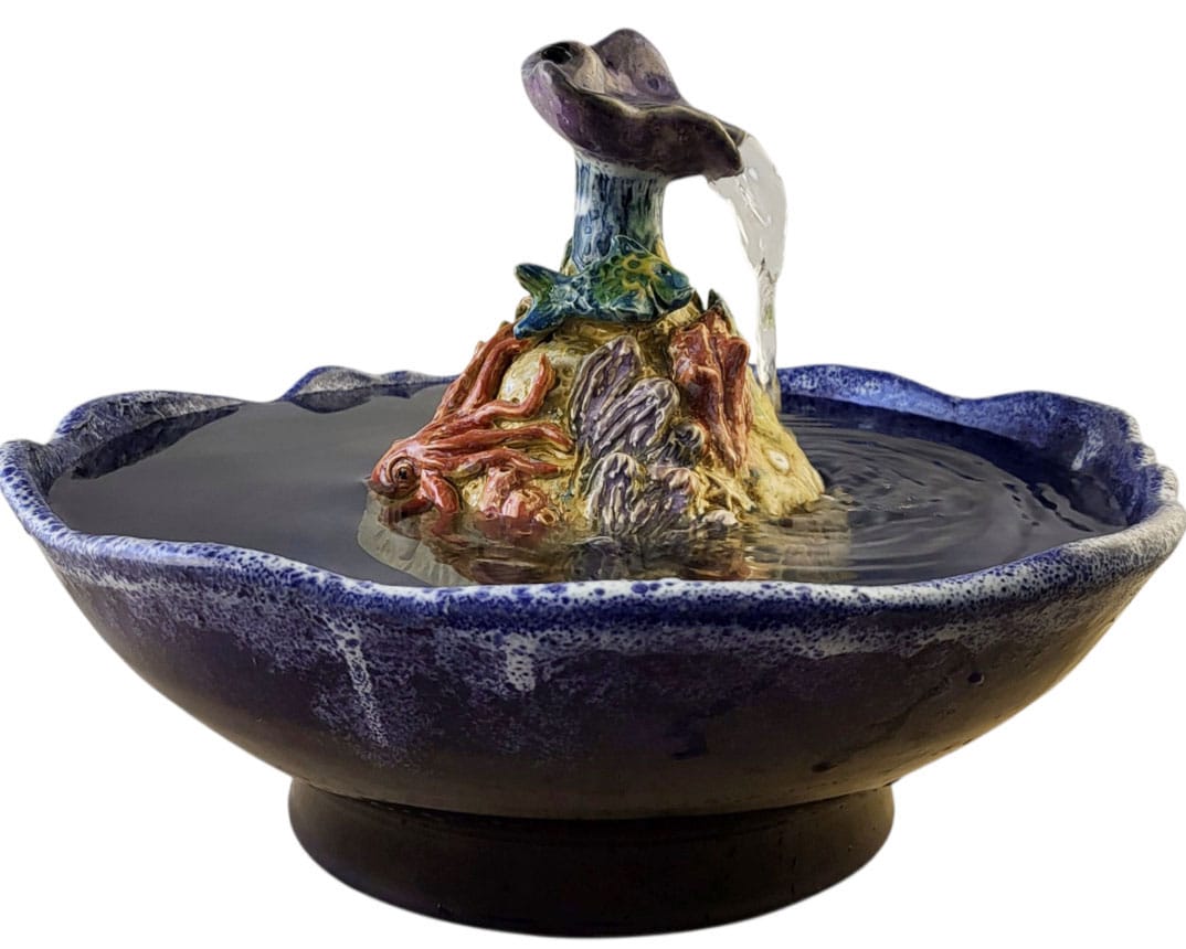 handmade high fired ceramic sculpture manta ray fountain handmade high fired ceramic sculpture manta ray fountain