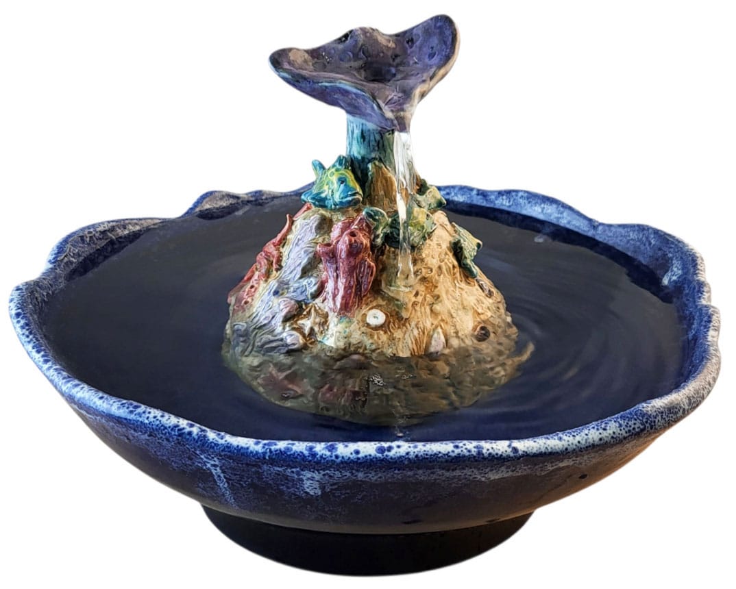 handmade high fired ceramic sculpture manta ray fountain handmade high fired ceramic sculpture manta ray fountain