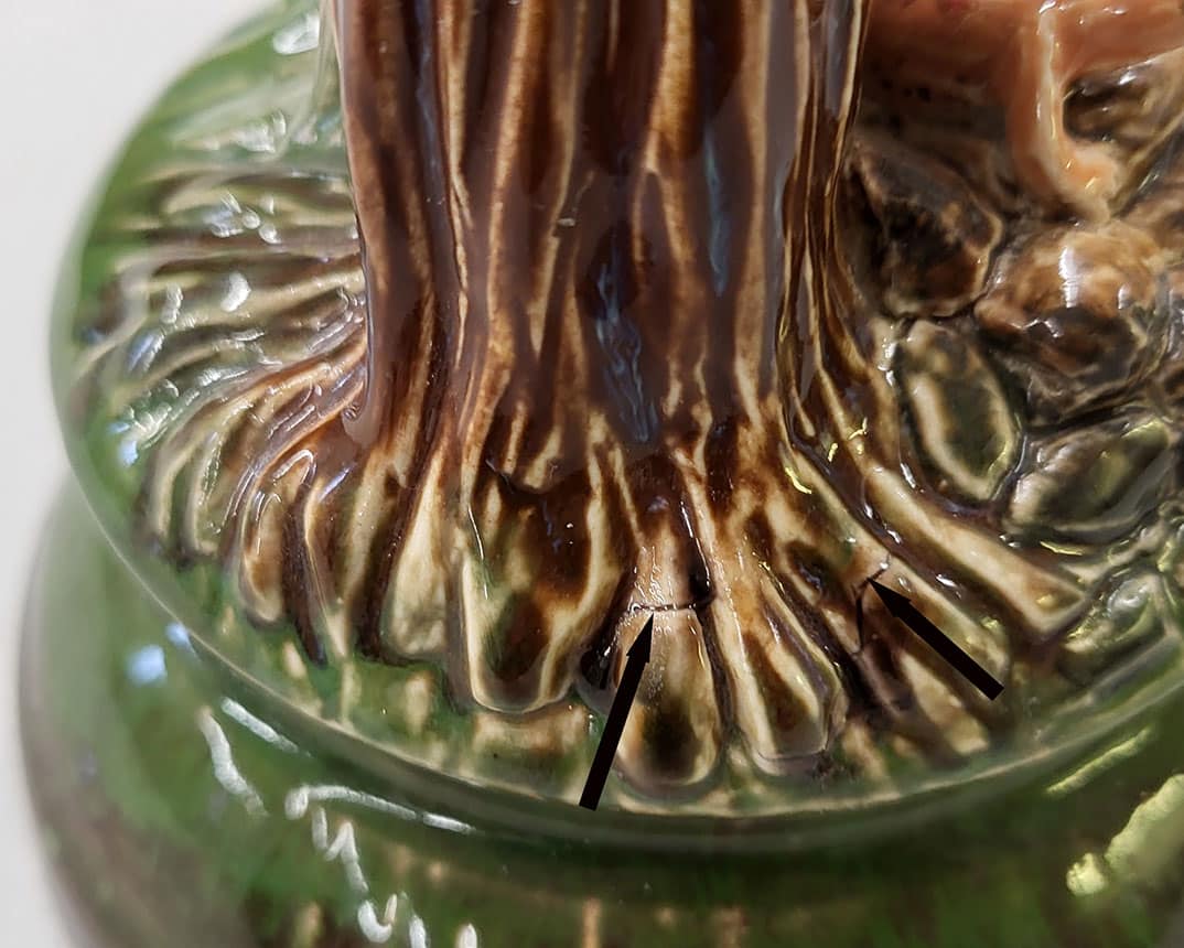 handmade ceramic mushroom & slamander fountain handmade ceramic mushroom & slamander fountain