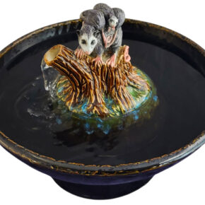 ocean creature indoor fountain – hand built ceramic jellyfish (copy)