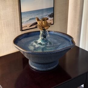 tortuga ceramic sculpture fountain